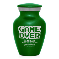Game Over Keepsake Urn - Shamrock Green