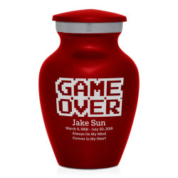Game Over Keepsake Urn - Ruby Red