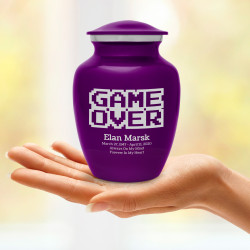 Game Over Sharing Urn - Purple Luster