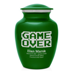 Game Over Sharing Urn - Shamrock Green