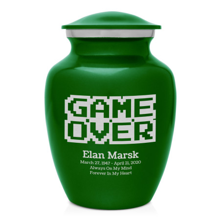 Game Over Sharing Urn - Shamrock Green
