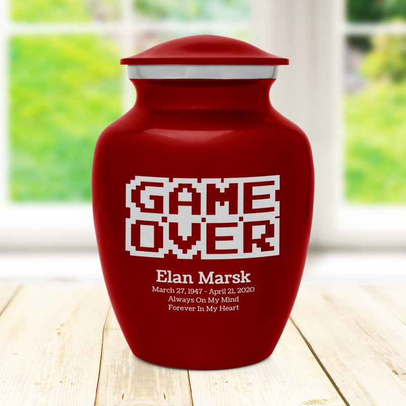 Game Over Sharing Urn - Ruby Red
