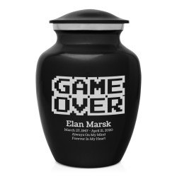 Game Over Sharing Urn - Jet Black