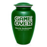 Game Over Cremation Urn - Shamrock Green