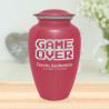 Game Over Cremation Urn - Rose Pink
