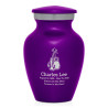 Boxing Gloves Keepsake Urn - Purple Luster