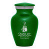 Boxing Gloves Keepsake Urn - Shamrock Green