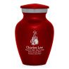 Boxing Gloves Keepsake Urn - Ruby Red
