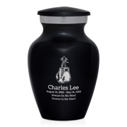 Boxing Gloves Keepsake Urn - Jet Black