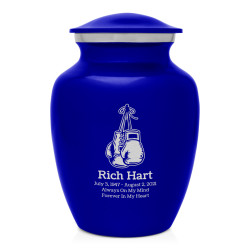 Boxing Gloves Sharing Urn - Midnight Blue