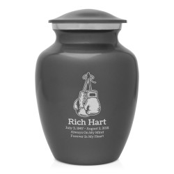 Boxing Gloves Sharing Urn - Gunmetal Gray