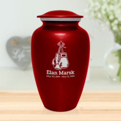 Boxing Gloves Cremation Urn - Ruby Red