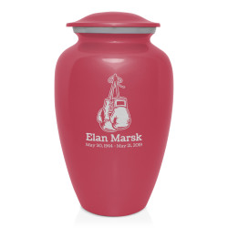 Boxing Gloves Cremation Urn - Rose Pink
