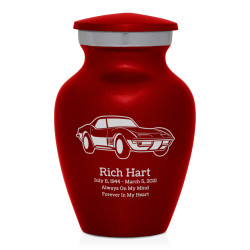 Roadster Keepsake Urn - Ruby Red