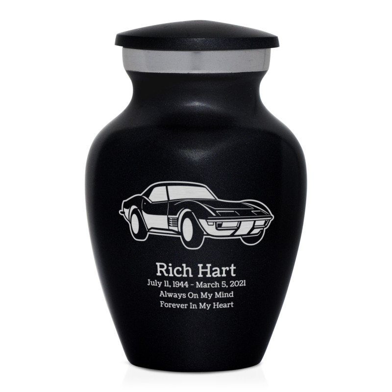 Roadster Keepsake Urn - Jet Black