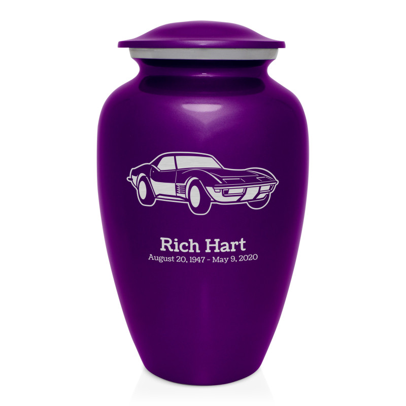 Roadster Cremation Urn - Purple Luster
