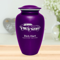 Roadster Cremation Urn - Purple Luster