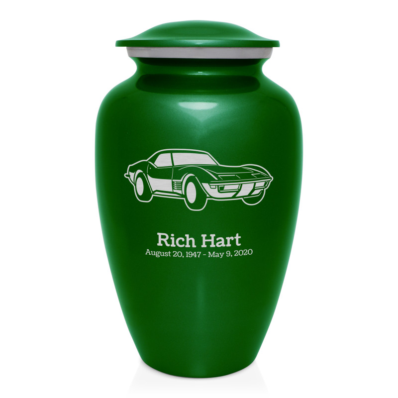 Roadster Cremation Urn - Shamrock Green