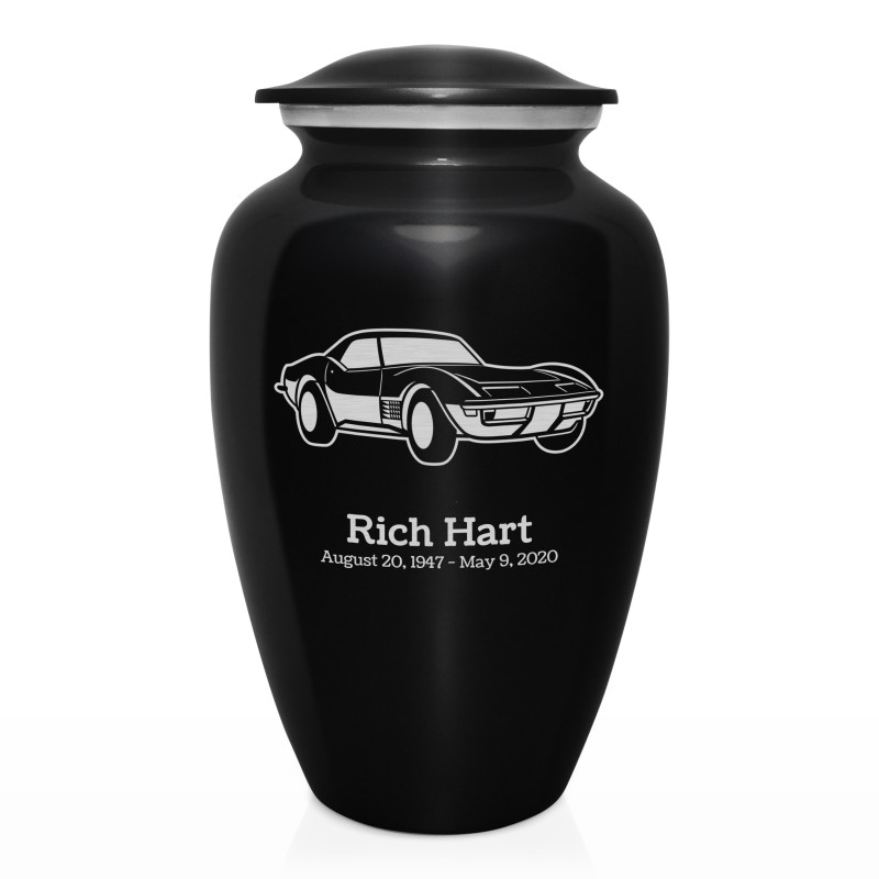 Roadster Cremation Urn - Jet Black