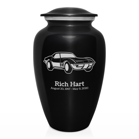 Roadster Cremation Urn - Jet Black