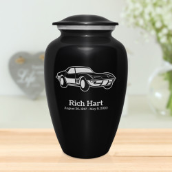 Roadster Cremation Urn - Jet Black