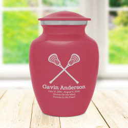 Lacrosse Sharing Urn - Rose Pink