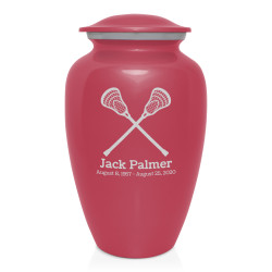 Lacrosse Cremation Urn - Rose Pink