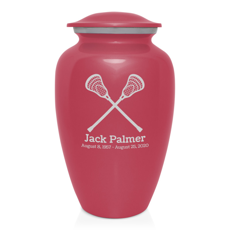 Lacrosse Cremation Urn - Rose Pink