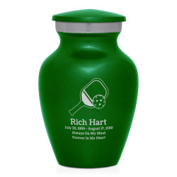 Pickleball Keepsake Urn - Shamrock Green