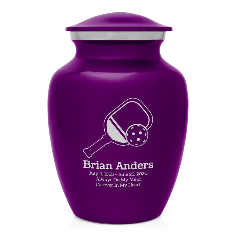 Pickleball Sharing Urn - Purple Luster