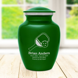 Pickleball Sharing Urn - Shamrock Green