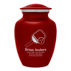Pickleball Sharing Urn - Ruby Red