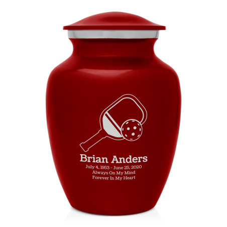 Pickleball Sharing Urn - Ruby Red