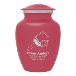 Pickleball Sharing Urn - Rose Pink