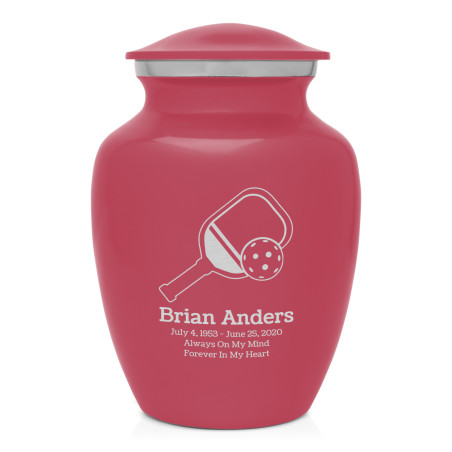 Pickleball Sharing Urn - Rose Pink