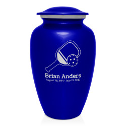 Pickleball Cremation Urn - Midnight Blue