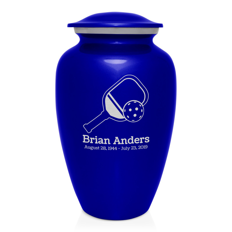 Pickleball Cremation Urn - Midnight Blue