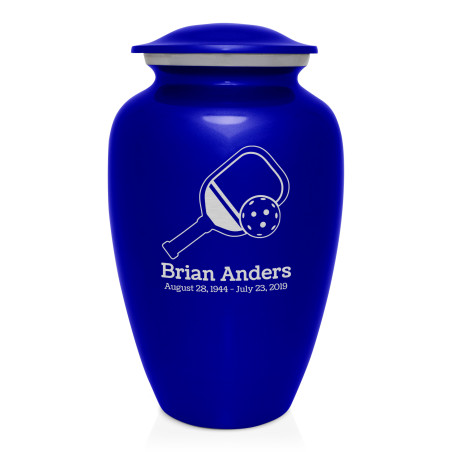 Pickleball Cremation Urn - Midnight Blue