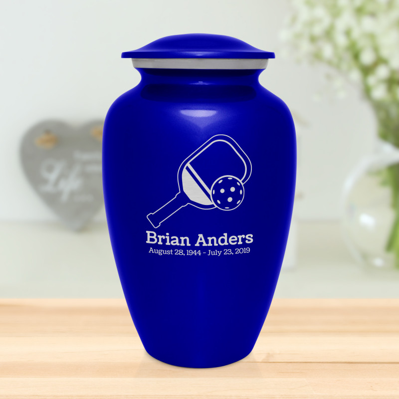 Pickleball Cremation Urn - Midnight Blue