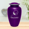 Pickleball Cremation Urn - Purple Luster