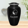 Pickleball Cremation Urn - Jet Black