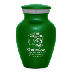 Camera Keepsake Urn - Shamrock Green