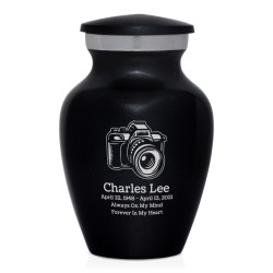 Camera Keepsake Urn - Jet Black