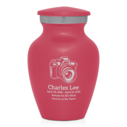 Camera Keepsake Urn - Rose Pink