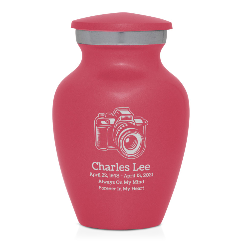 Camera Keepsake Urn - Rose Pink