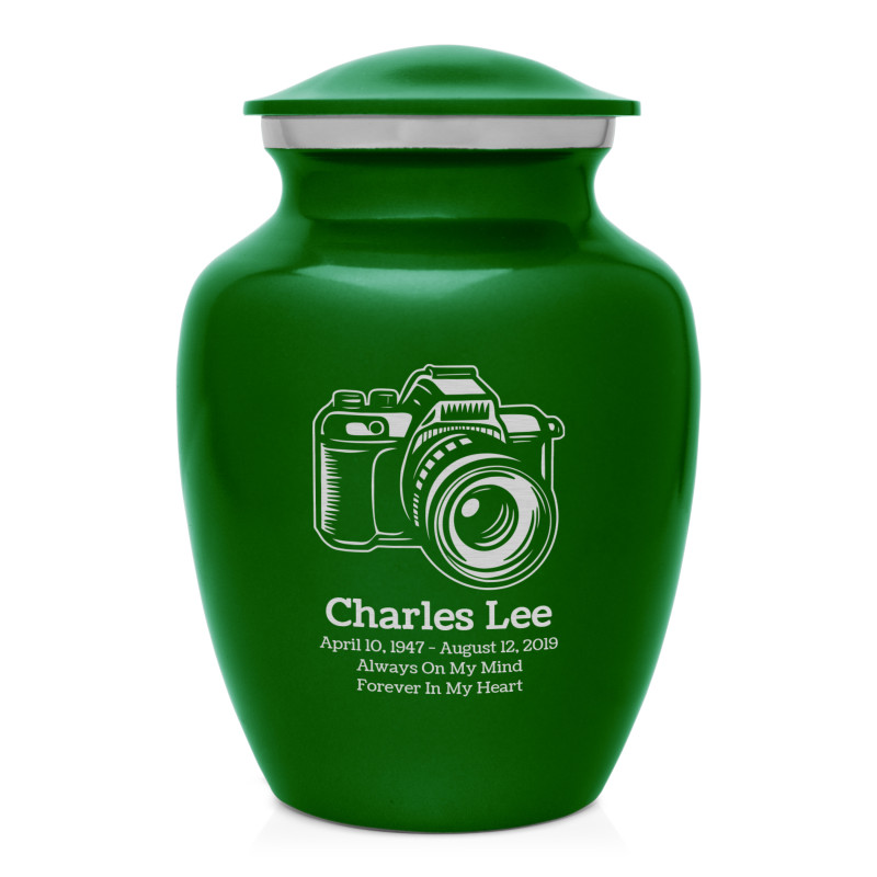 Camera Sharing Urn - Shamrock Green
