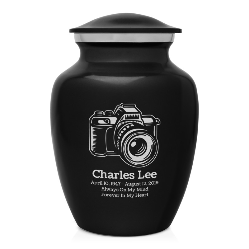 Camera Sharing Urn - Jet Black