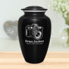 Camera Cremation Urn - Jet Black
