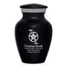 Bicycle Crank Keepsake Urn - Jet Black