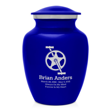 Bicycle Crank Sharing Urn - Midnight Blue